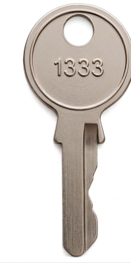 1333 replacement key for nVent Hoffman, front