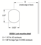 25352A flush lock mounting plan