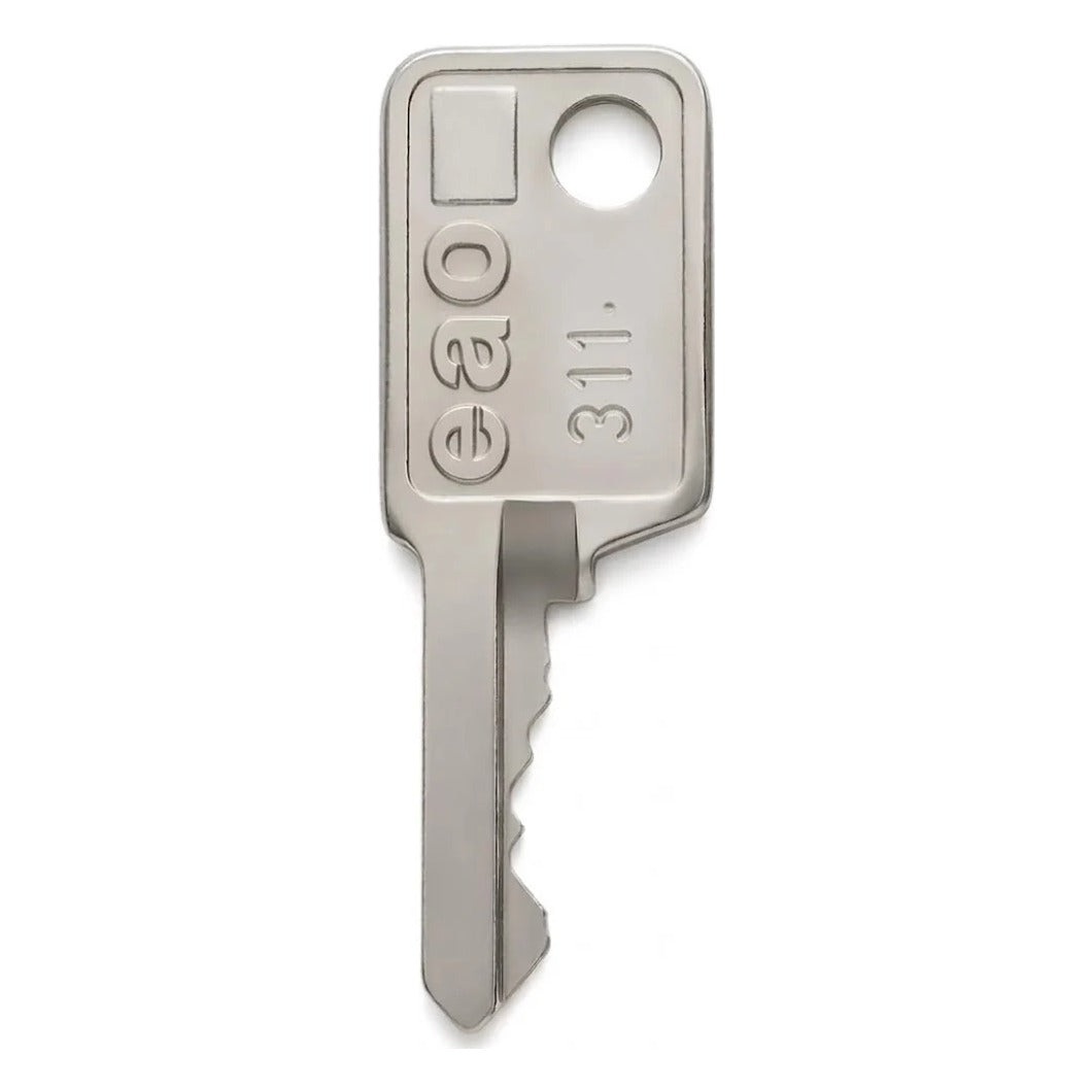 311 key for EAO Series 99 keyed switches, front showing 311 key code, 31-989.311