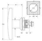 HSALTHSS locking T-Handle | nVent Hoffman