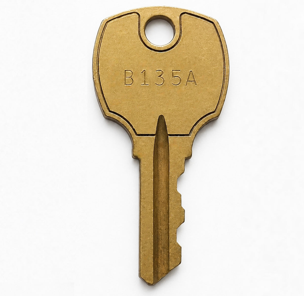 B135A replacement key for General Electric panelboard locks, 569B737P5