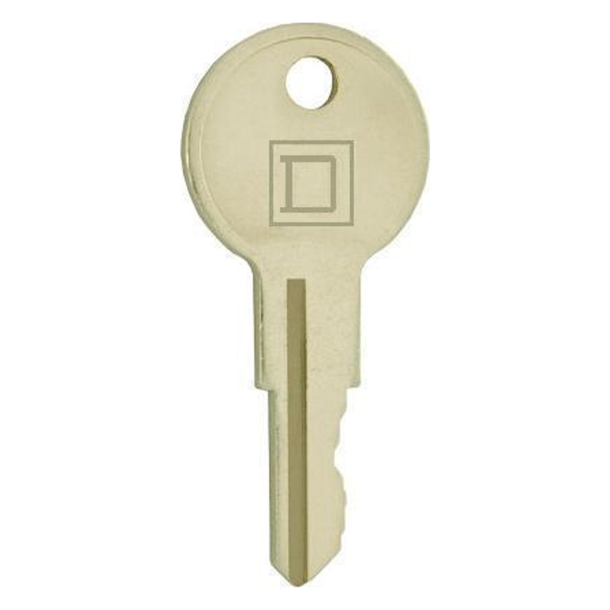 E10 key for Square D, reverse face