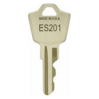 ES201 replacement key for Square D molded case circuit breaker locks, key code face