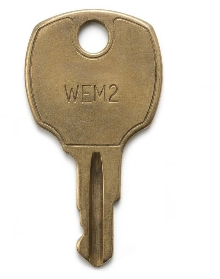 WEM2 replacement key for Eaton Cutler-Hammer panelboard locks, WEM-2